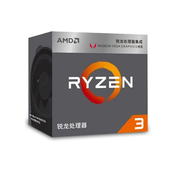 AMD Ryzen 3 2200G R3 2200G 3.5 GHz Quad-Core Quad-Diegi CPU Procesora L2=2M L3=4M 65W APU Ligzda AM4 Jaunu un ar ventilatoru