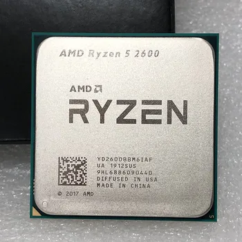 AMD Ryzen 5 2600 R5 2600 3.4 GHz 65W Sešu Kodolu Divpadsmit-Core CPU Procesors YD2600BBM6IAF Ligzda AM4