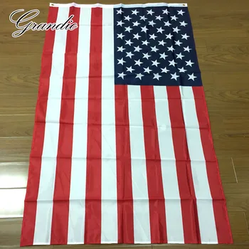 Amerikāņu Karogu ASV Amerikas savienotās Valstis 3x5 Kājām Poliestera Iespiesti Star Spangled Banner 90x150 cm ASV Valsts Karogi un Baneri
