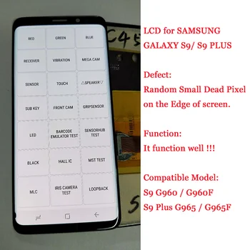 AMOLED Samsung Galaxy S8 S8 S9 Plus S9 Plus, Ņemiet vērā, 8 Lcd Displejs, Touch Screen Digitizer +Mazais Vietas G950 G955 G960 G965 N9500