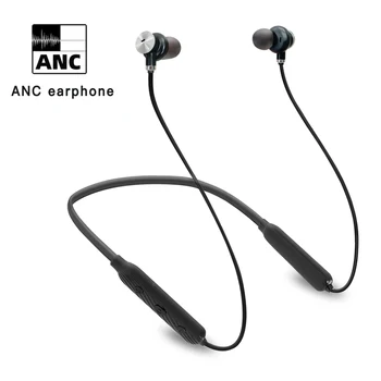 ANC Austiņas Sporta Neckband Bezvadu Bluetooth Austiņas HiFi Stereo Bass Earbuds Ūdensizturīgs Austiņas ar Mic, lai Smart Tālruni