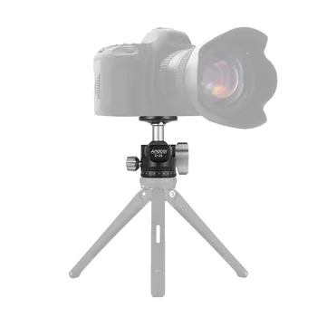 Andoer CNC Apstrādes Dubultā Iecirtums Ball Head Mini Klaigas Zemu Smaguma Centru, lai Statīvs Monopod Canon Nikon Sony DSLR
