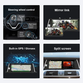 Android 10.0 Auto Multimedia Player, Uz 5 Series GT F07 2009-2016 CIC NBT Sistēmas Autoradio GPS Navigācijas Vienības Vadītājs IPS 4G WIFI