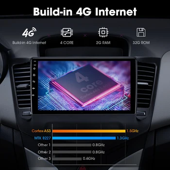 Android 9.0 Auto Radio Chevrolet Cruze 2009. -. gada 4G+64G IPS skārienjutīgais Ekrāns, GPS navigācijas Multimediju Atskaņotājs, 4G+wi-fi RDS DSP