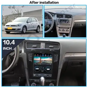 Android 9.0 Tesla stila Auto GPS Navi multivide Volkswagen/VW golf 2010-2018 auto stereo radio, magnetofons Ne DVD galvas vienības