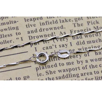 ANENJERY 925 Sterling Sudraba Ķēde, Kaklarota, Sieviešu Rotaslietas kolye collares S-N15 (Diametrs 1mm)
