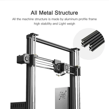 Anet DIY Lielu 3D Printeri A8 Plus Visas Metāla Rāmis FDM Impresora 3D Atbalstu, TPU Priniting Izmērs 300*300*350mm Dual Z Mehānisko