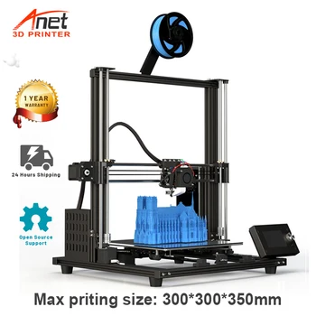 Anet DIY Lielu 3D Printeri A8 Plus Visas Metāla Rāmis FDM Impresora 3D Atbalstu, TPU Priniting Izmērs 300*300*350mm Dual Z Mehānisko
