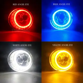 Angel Eye Miglas lukturi komplekts Nissan Versa 2012-2019 Automašīnas Priekšējais Bamperis Miglas Lukturi Ar Halo Gredzenu, Dienas Gaismas lukturi H11 12V