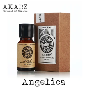 Angelica ēteriskās eļļas AKARZ Top Zīmolu sejas, ķermeņa ādas kopšanas spa ziņu smaržas Aromterapijas lampas Angelica eļļa
