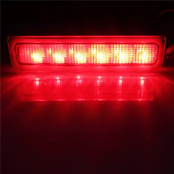 ANGRONG LED Aizmugures Augsta Līmeņa Bremžu Stop Gaismu Lukturis VW Caddy MK3 2004-Sarkano Lēcu