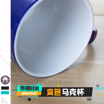 Anime Arknights Amiya Mainīt krāsu Ūdens Cup Krūze Kausa Cosplay Modes Studentu Radošumu Keramikas Kauss Porcelāna Tase Ūdens kauss