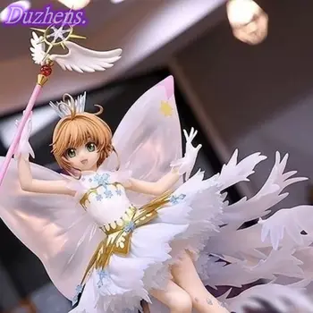 Anime CARDCAPTOR SAKURA 35cm KINOMOTOSAKURA PVC Rīcības Attēls, Anime Attēls Modelis Rotaļlietas Attēls Kolekcijas Lelle Dāvanu
