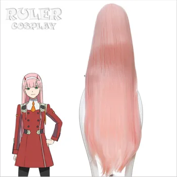 Anime DARLING, jo FRANXX 02 pelucas de Cosplay Nulle Divi pelucas 100cm de largo pelo de Rosa peruco Peluca de Cosplay