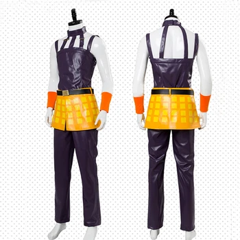 Anime JOJO JoJo Dīvaino Piedzīvojumu Cosplay Kostīmu Ghirga Narancia Formas tērpu Vīrieši Sievietes Cosplay Apģērbs Kleita Halovīni Kostīmi