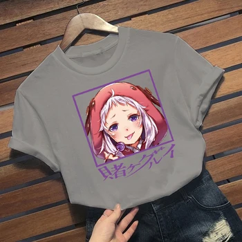 Anime Kakegurui T-krekls O-veida kakla Gadījuma Modes Sieviete Audums