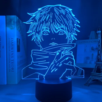 Anime Lampas Pie Gojo Gaismas Jujutsu Kaisen Led Nakts Gaisma Dzimšanas dienas Dāvanu Jujutsu Kaisen Nightlight Pie Gojo Lampas