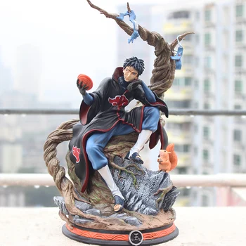 Anime Naruto Akatsuki Tobi Gk Statuja Obito Pvc Rīcības Attēls Kolekciju Modelis Rotaļlietas