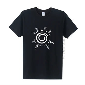 Anime Naruto Deviņas Astes Zīmogs T Krekls Vīriešu Vasarā Kokvilnas T-krekls Modes O Kakla Vīriešu Zēns, Topi, t-veida