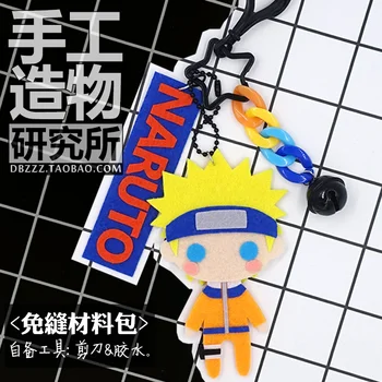 Anime Naruto Shippuden cosplay Uchiha Itachi DIY ar rokām Darinātas Rotaļlietas Karājas Plīša Karājas Keychain Lelle Materiāls Cosplay Prop rīks