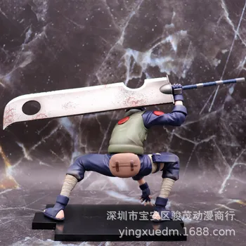 Anime Naruto Shippuuden Hatake Kakashi Shinobi Spoku Samazināt Broadsword Ver. PVC 15CM Rīcības Modeli Statuetes Kolekcionējamu Rotaļlietu Attēls