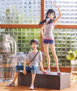 Anime Pop Up Parāde Dēdēšanas Ar Jums Moriji Hodaka Amano Harina PVC Rīcības Attēls Rotaļlietu Pāris Pieaugušo Kolekcijas Modeļu Lelle Dāvanu