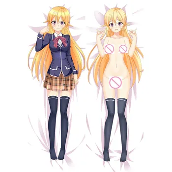 Anime Pārtikas Kari！Shokugeki nav Soma spilvena Segums Dakimakura gadījumā Seksīga meitene 3D abpusējs Gultas piederumi Ķermeņa Hugging spilvendrāna FC03A