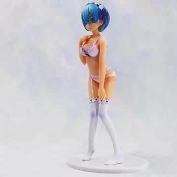 Anime Re:Dzīve citā Pasaulē No Nulles Rem Rīcības Attēls 22 CM 1/8 mēroga PVC Pieaugušo Kolekciju Modelis Rotaļlietas Lelle Dāvanu