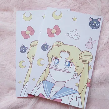 Anime Sailor Moon Mieru Grāmatiņa Cute Karikatūra Dienasgrāmata Vēstnesis Grāmatu Cosplay Dāvanas Skolas Mācību Piederumi