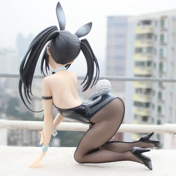 Anime Seksīgas Meitenes Kurumi Tokisaki 1/4 Sacle Bunny Girl Ver. PVC Rīcības Modelis Attēlā