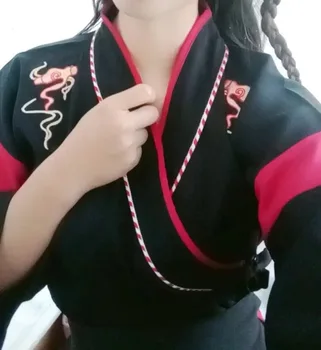 Anime Sieviešu apģērbs pavasara Han uzvalks Zephyr Kaķis Sieviešu Lolita Meiteņu harajuku Black Top svārki Puse Cosplay kostīms