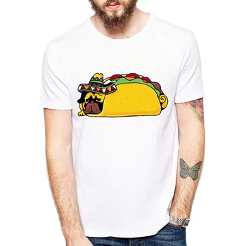 Anime t krekls Jaunu Atdzist Punk Pārtikas Dizains Top Cute Tees Panda Sushi&Mopsis Hotdog smieklīgi dizaina vīriešu t krekls
