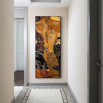 Anotācija Slaveno Kanvas Glezna Gustava Klimta Klasiskā Plakāti un Izdrukas Sienas Art Pictures par Dzīves Telpu Dekorēšana Cuadros