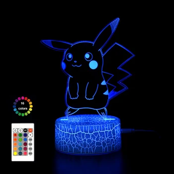 Anotācija Velosipēdu Akrila 3D LED Nakts apgaismojums 7 16 Krāsu Indikators Tālvadības pults Touch Nightlight Mājas Istabas Dekori Gaismas Bērniem Dāvanu