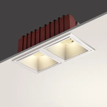 Anti Glare Aptumšojami Padziļinājumā LED downlight 24W 12W 7W Laukumā Spot gaismas, iekštelpu Foajē,Dzīvojamā Istaba, LED Prožektora Griestu lampas