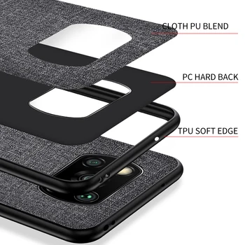 Anti-Scratch Auduma Ērtu Gadījumā Xiaomi Pocophone X3 NFC Poco M3 10T Lite 5G Redmi K30S Piezīme 9S 9 Pro Anti-Putekļu Vāciņu