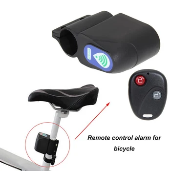Anti-theft Bike Lock Velo Drošības slēdzenes Bezvadu Tālvadības pulti, Vibrācijas Signāls 105dB Velosipēdu Signalizācijas slēdzeni