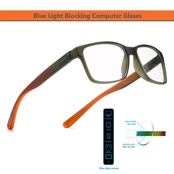 Anti Zilā Gaisma Datoru Brilles Vīrieši Sievietes Briļļu ietvaru Spēļu Brilles UV400 Starojuma Izturīgs Caurspīdīgs Skaidrs, Glāzes