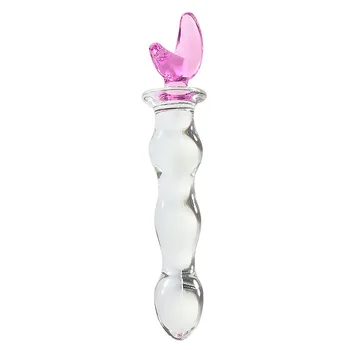 Anālais Pērlītēm Rozā Sirds Butt Plug Stikla Dildo Maksts un Stimulācijas Seksa Rotaļlietas Sievietēm Seksa Veikals Pieaugušo Produkti
