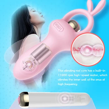Anālais vibrators no Silikona mini bullet vibrators gudrs trušu anālais pievienojiet anālā rotaļlietas sieviete Anālo orgasmu seksa veikals dildo anālais vibrators