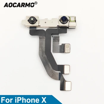 Aocarmo Saskaras ar Sejas Atpazīšanas Priekšējās Kameras Modulis Sensors Flex Kabelis Priekš iPhone X 10 Rezerves Daļas