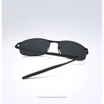 AORON Mens Polarizētās Saulesbrilles sporta taisnstūra Spogulis Saulesbrilles vīriešiem Sakausējuma Rāmis UV400, Saules Brilles Briļļu