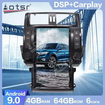 AOTSR Android 9.0 Tesla stila PX6 Vertikāla ekrāna Auto GPS Navigācijas TOYOTA Land Cruiser Prado 2010. - 2013. gadam DSP Carplay radio