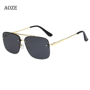 AOZE 2020. gadam, modes atdzist square style izmēģinājuma kniedes saulesbrilles sieviete nokrāsu slīpums dizaina zīmolu saulesbrilles unisex saulesbrilles UV400