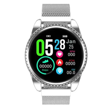 Apaļā Ekrāna Termometrs Smart Skatīties Vīrieši Sievietes Ķermeņa Temperatūru Smartwatch Sirdsdarbība Sporta Rokas Pulksteņi Apple Android