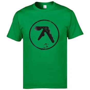 Aphex Twin Logo Techno T Dominējošā Apkalpes Kakla Unikālo Īsām Piedurknēm Kokvilna Studenta T-krekli 2020. gada Dzimšanas dienu Tee Krekls