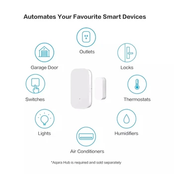 Aqara Zigbee Sensors Smart Durvju Logu Sensors Atklāt Bezvadu Savienojumu Mini Durvju Logu Sensors Darbs Mi Mājās Apple Homekit