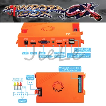 Arcade Pandora Box CX 2800 Spēlēs 1 HAPP Tipa Pogām 2 Spēlētāji Kursorsviru Arcade Diy Komplektu Daļas Pogu