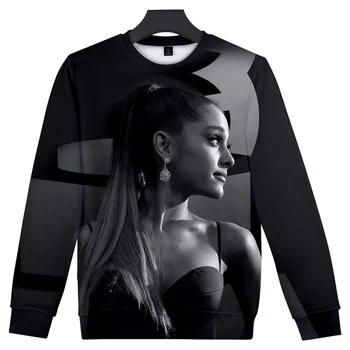 Ariana Grande 3D Drukātā veidā O-veida Kakla sporta Krekls Sieviešu/Vīriešu garām Piedurknēm Krekli Ikdienas Harajuku Streetwear Drēbes