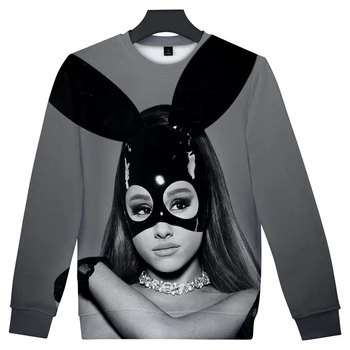 Ariana Grande 3D Drukātā veidā O-veida Kakla sporta Krekls Sieviešu/Vīriešu garām Piedurknēm Krekli Ikdienas Harajuku Streetwear Drēbes